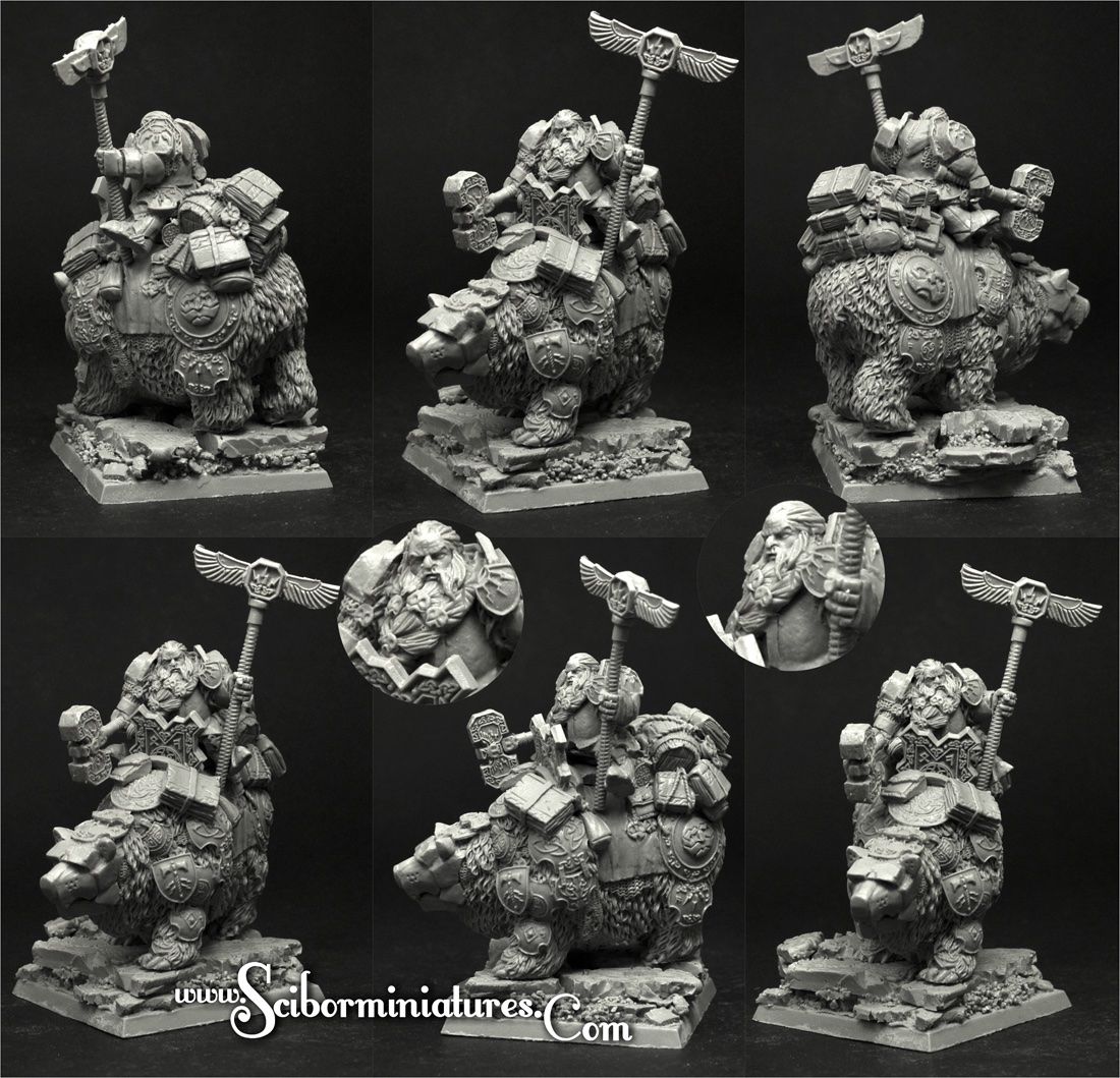 Statuette: Sciborminiatures: Dwarf Wizard on Warbear – Nuovo e nell'imballaggio originale da Zürich venduto da ver_b8j6 1