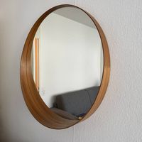 Miroir Stockholm 80 cm noyer