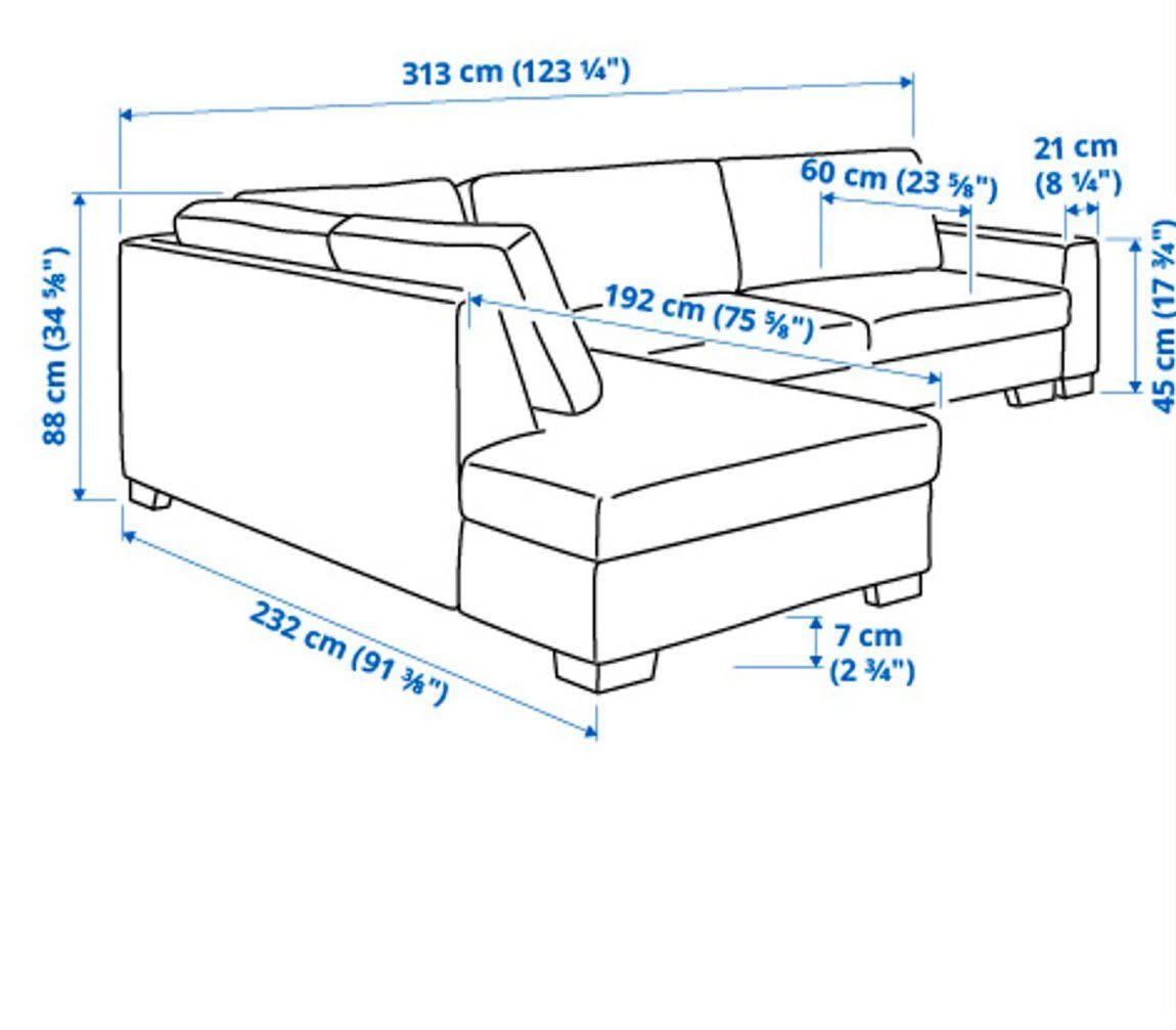 Divani: Grosses IKEA SÖRVALLEN Ecksofa mit Schlaffunktion – Usato da Zug venduto da ram_n27t 5