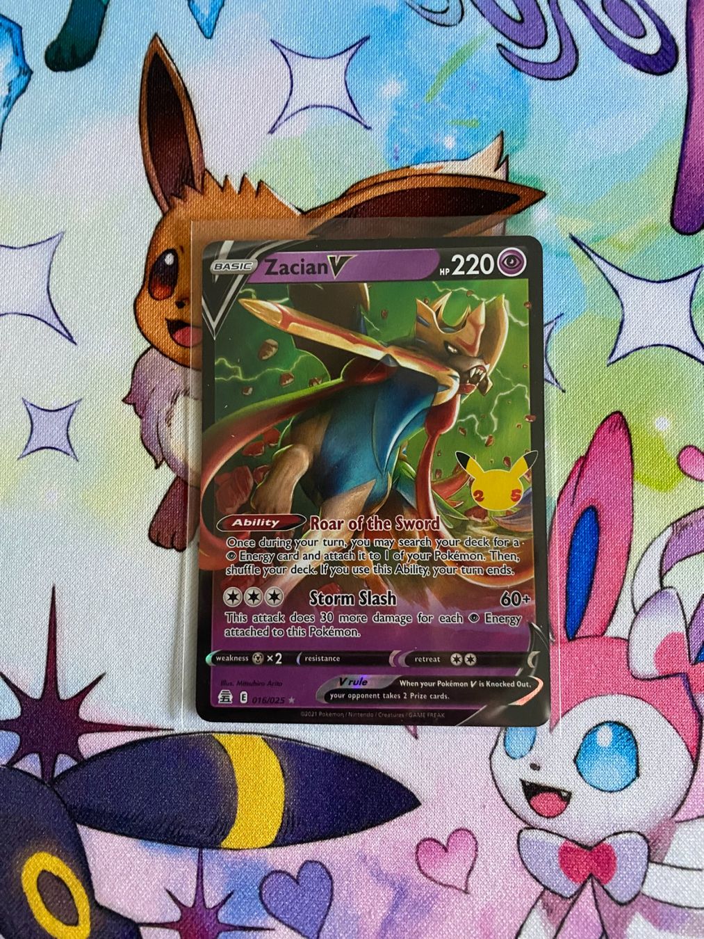 Pokémon Carte collezionabili: Pokemon Zacian V E 016/025 – Usato da Grindelwald venduto da TSG-G-Town