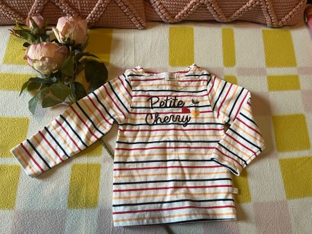 Long sleeve striped top - 18 months (80-86cm)