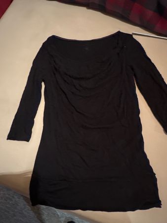 Schickes, schwarzes Langarmshirt  Tom Tailor, Grösse s