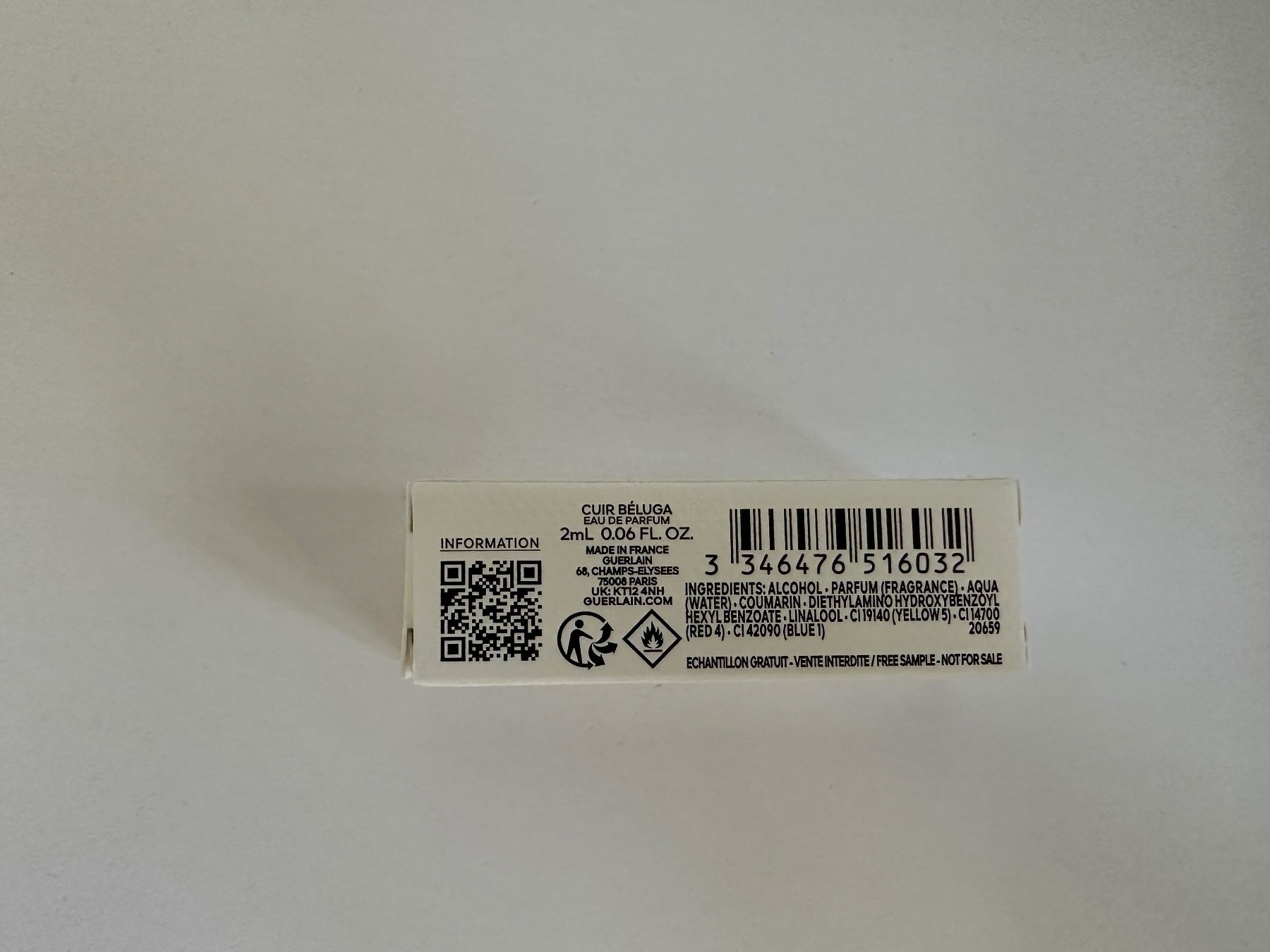 Guerlain Profumi & Eau de Toilette: Guerlain - Cuir Béluga - Eau de Parfum - 2ml – Nuovo e nell'imballaggio originale da Horgen venduto da flo_xhj6 1