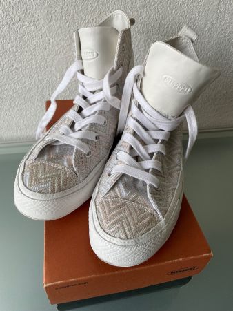Sneaker MISSONI Converse aus Stoff/Leder weiss Gr. 39