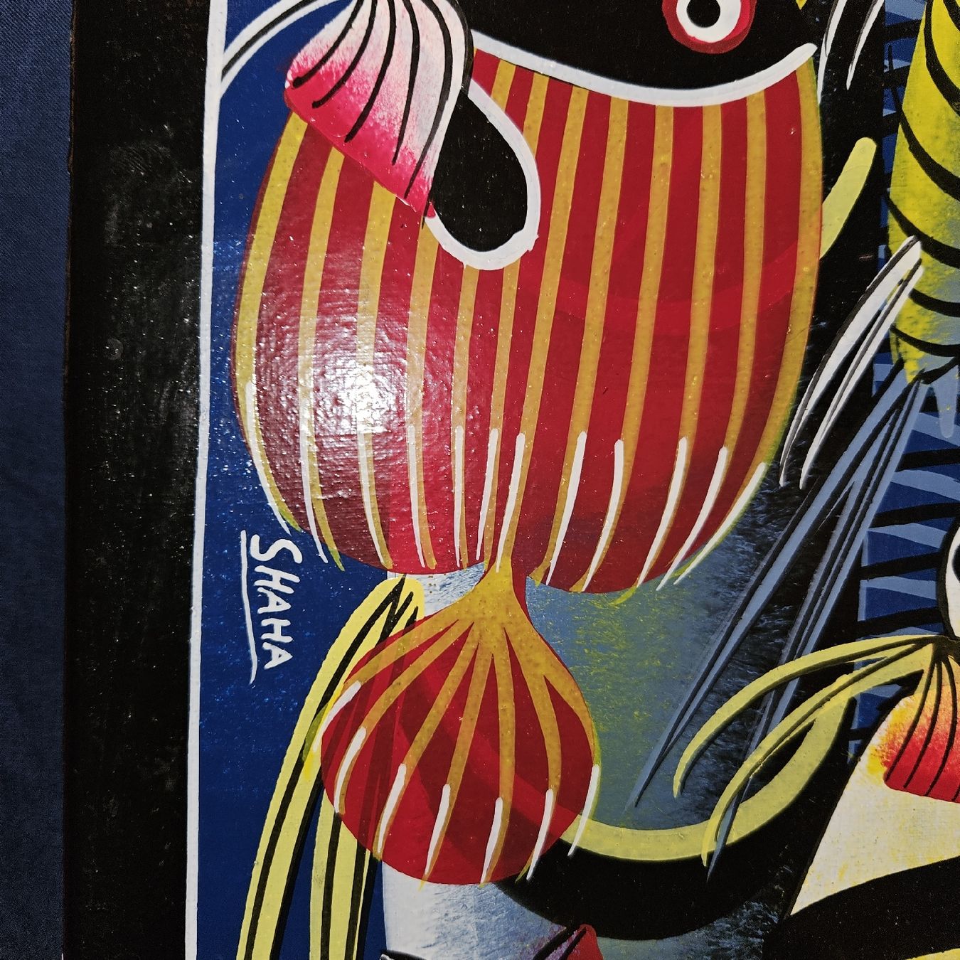 Dipinti: Sakrahl ,  Fischbild, Original, Kunst, Top! – Usato da Kriens venduto da gra_fhn7 3