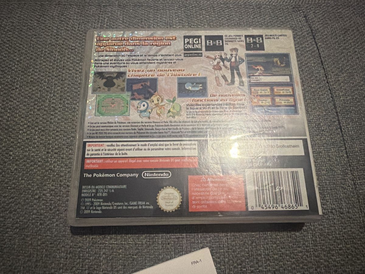 Pokémon Giochi: Jeu Pokémon Platine ds – Usato da Marin-Epagnier venduto da sar_pb9r 1