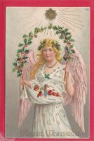 PRÄGE - ENGEL - WEIHNACHTSKARTE, 26.12.1907