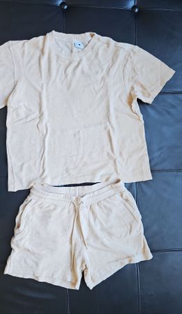 Sommer Set Beige, Short und T-Shirt, No Nationality