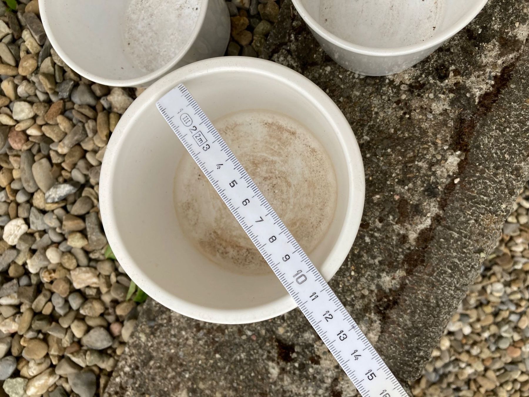 Vasi per fiori: 6x Übertöpfe weiss – Usato da Hitzkirch venduto da eve_may 9