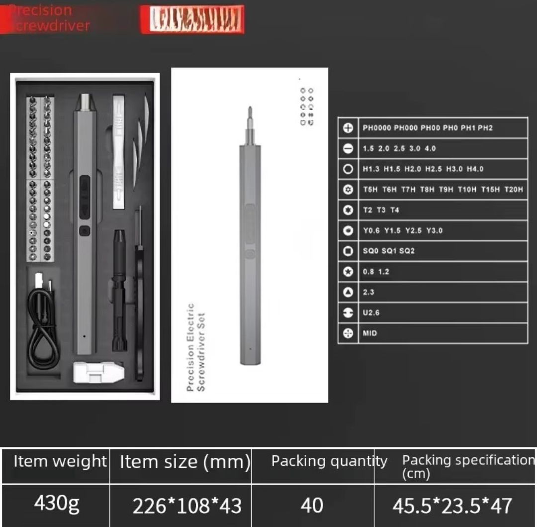 Tutti gli attrezzi: Precision Electric Screwdriver 50-in-1 Kit – Nuovo e nell'imballaggio originale da Zürich venduto da epod 1
