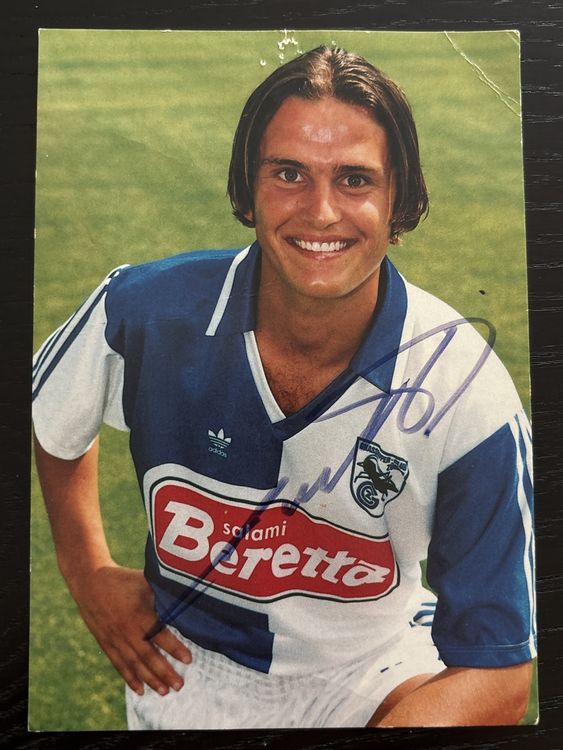 Autographe ALEXANDRE COMISETTI-AJ Auxerre 99/00-NS SUISSE-ancienne