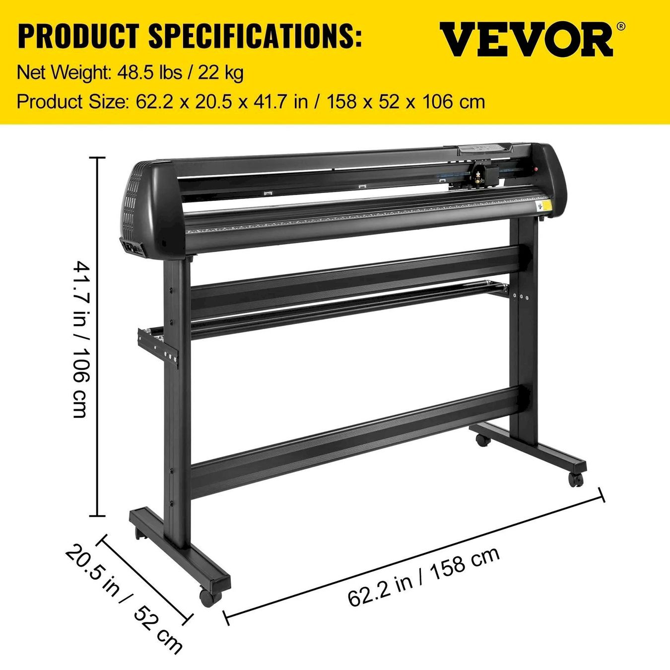 Altra tecnologia per ufficio: VEVOR Vinyl Schneideplotter 1350 mm – Nuovo e nell'imballaggio originale da Bottighofen venduto da zaap 6