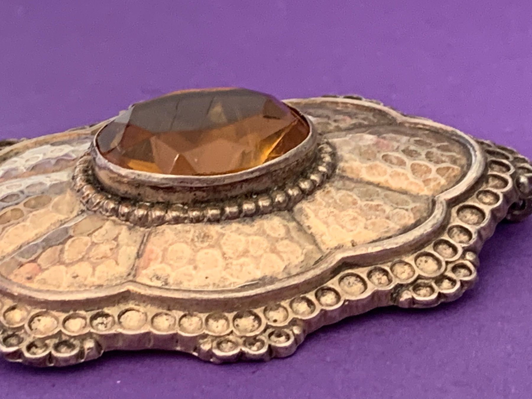 Spille & Fermagli: Silber-vergoldete Brosche ORANGE – Usato da Dittingen venduto da Bijoubelle 8