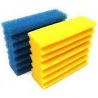 00055 - 4x Filterschwamm 2x blau-grob + 2x gelb-fein