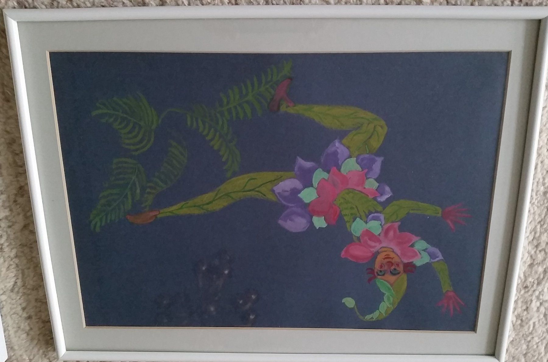 Dipinti: Gemälde; Clown gemalt mit Rahmen, 31x41 – Usato da Herrliberg venduto da AlexandraBopp 1