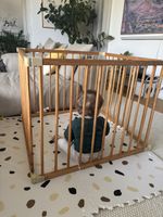 Kinder Laufstall / Laufgitter aus Holz