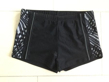 Badehose schwarz Grösse M mit Muster Neu