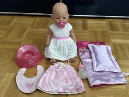 Süsse Baby Born Puppe mit Zubehör, Top Zustand!