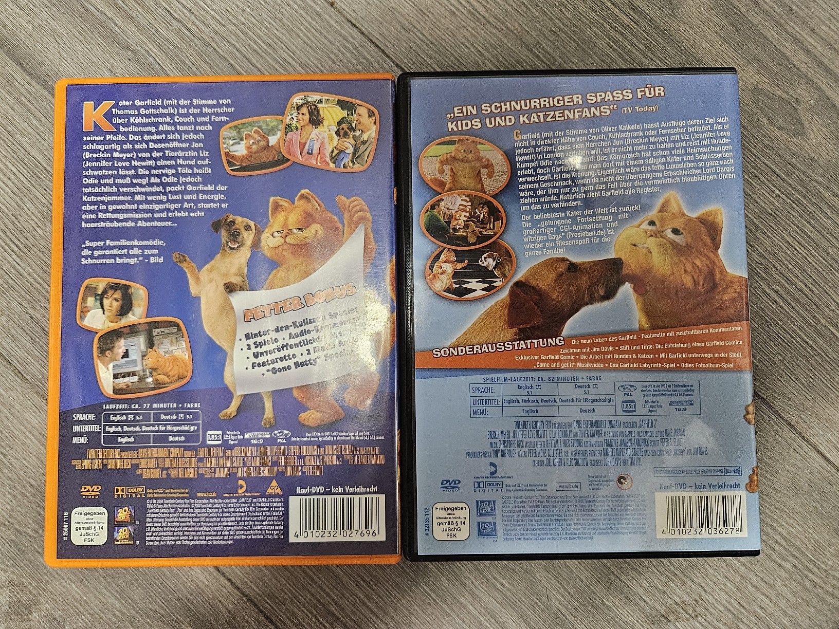 Tous les DVDs: Garfield 1 und 2 DVD Set  – D'occasion à Reinach AG par Irina_g00 1