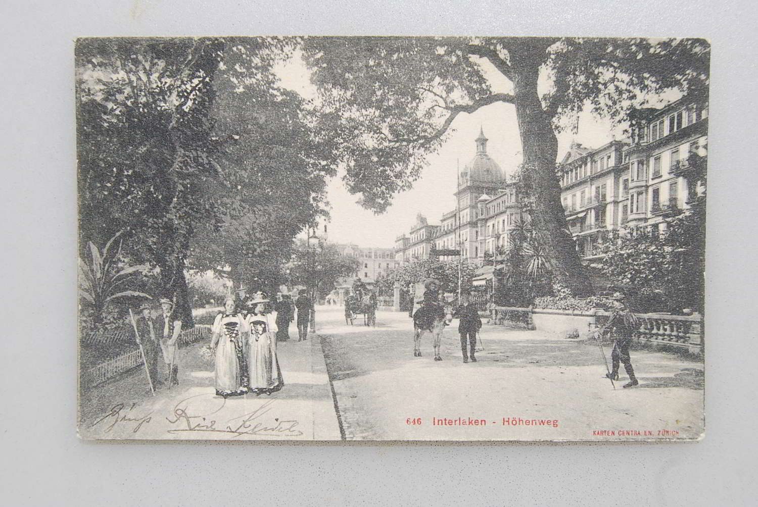 Cartoline postali: AK Interlaken Höhenweg 1911 – Usato da Rüfenacht BE venduto da Toro06