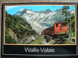 FO Furka-Oberalp-Bahn bei Gletsch HGe 4/4