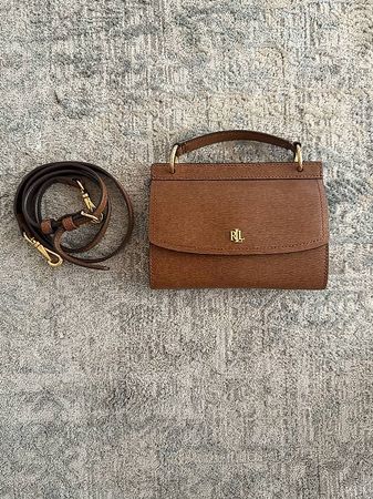 Lauren Ralph Lauren Handtasche Braun  Leder  Original