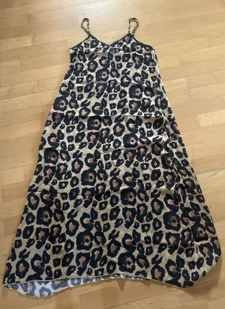Leo / Animalprint Maxi Sommer Kleid 