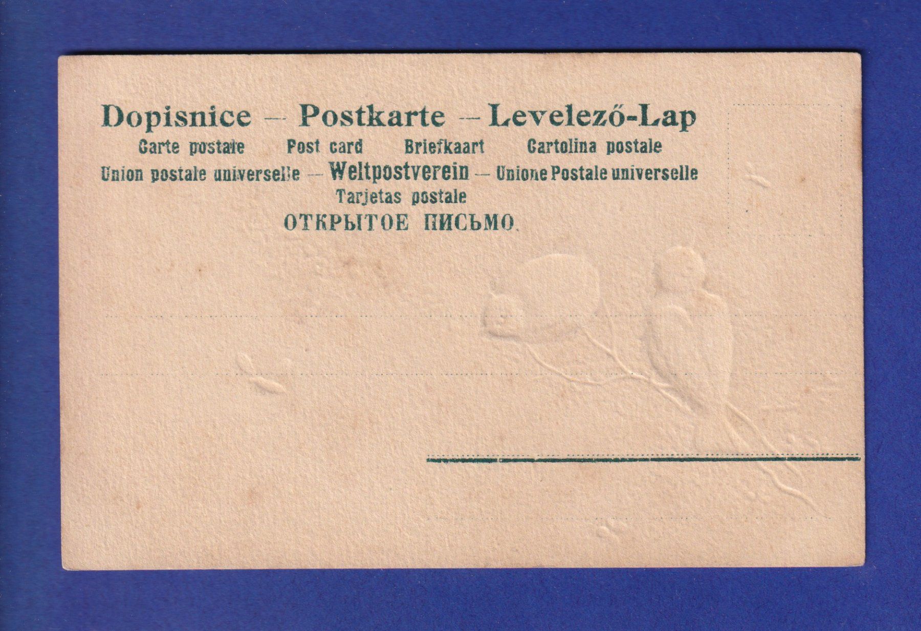 Cartoline postali: OISEAU - Oiseaux et insectes – Usato da Pully venduto da nicecards-shop 1