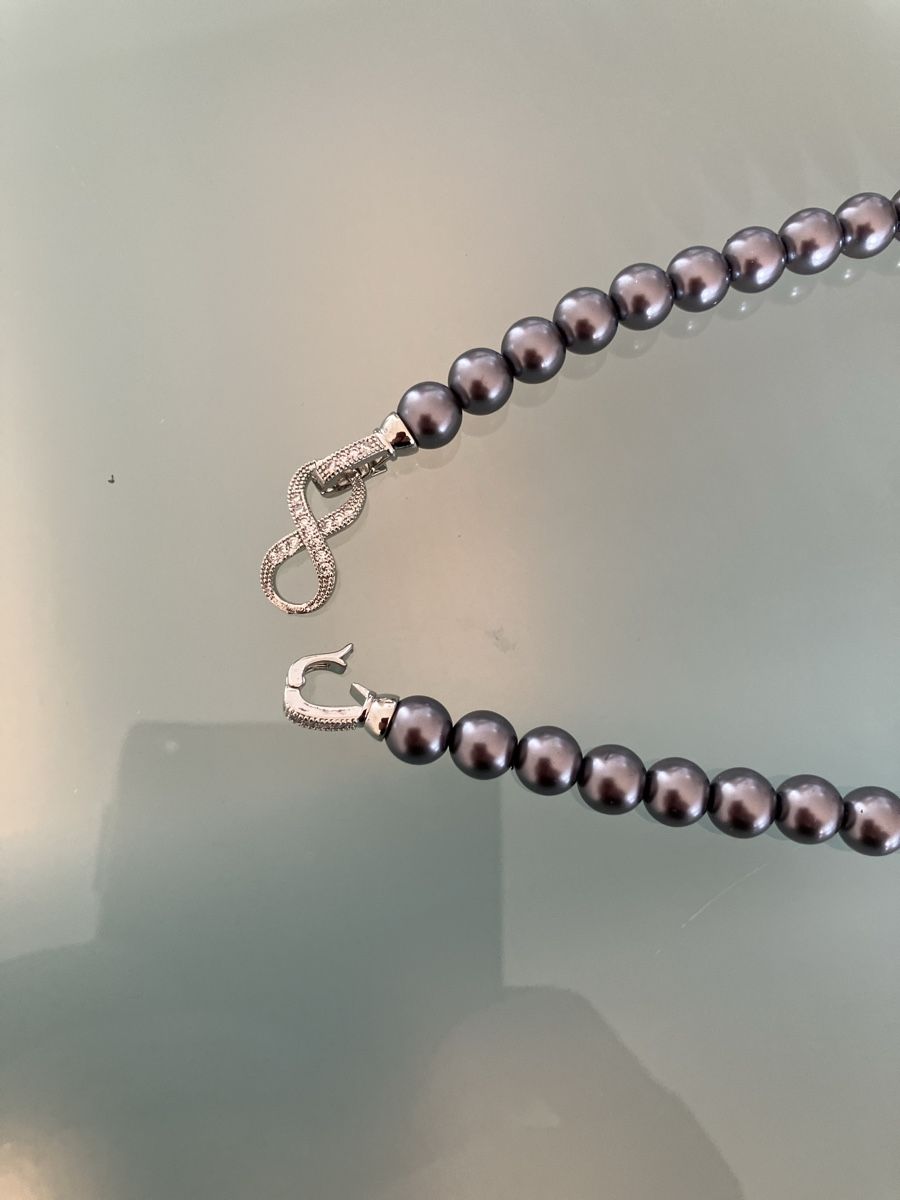 Perle (finte): Elegante Perlenkette mit schönem Verschluss – Nuovo (secondo la descrizione) da Weinfelden venduto da Seelillie 3