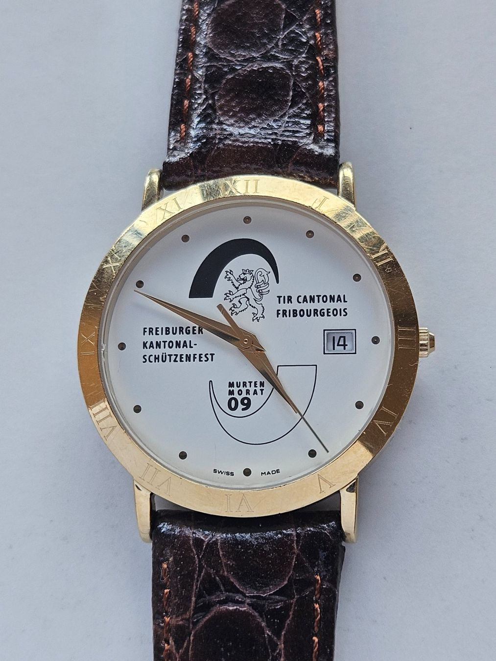 Orologi: 127 Freiburger Kantonalschützenfest Date Quartz – Usato da Berikon venduto da mmm21