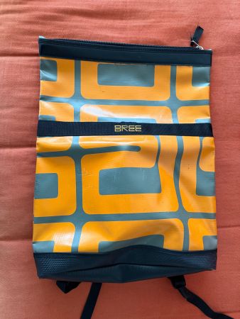 Bree Rucksack Tasche Orange-Grau Retro Design