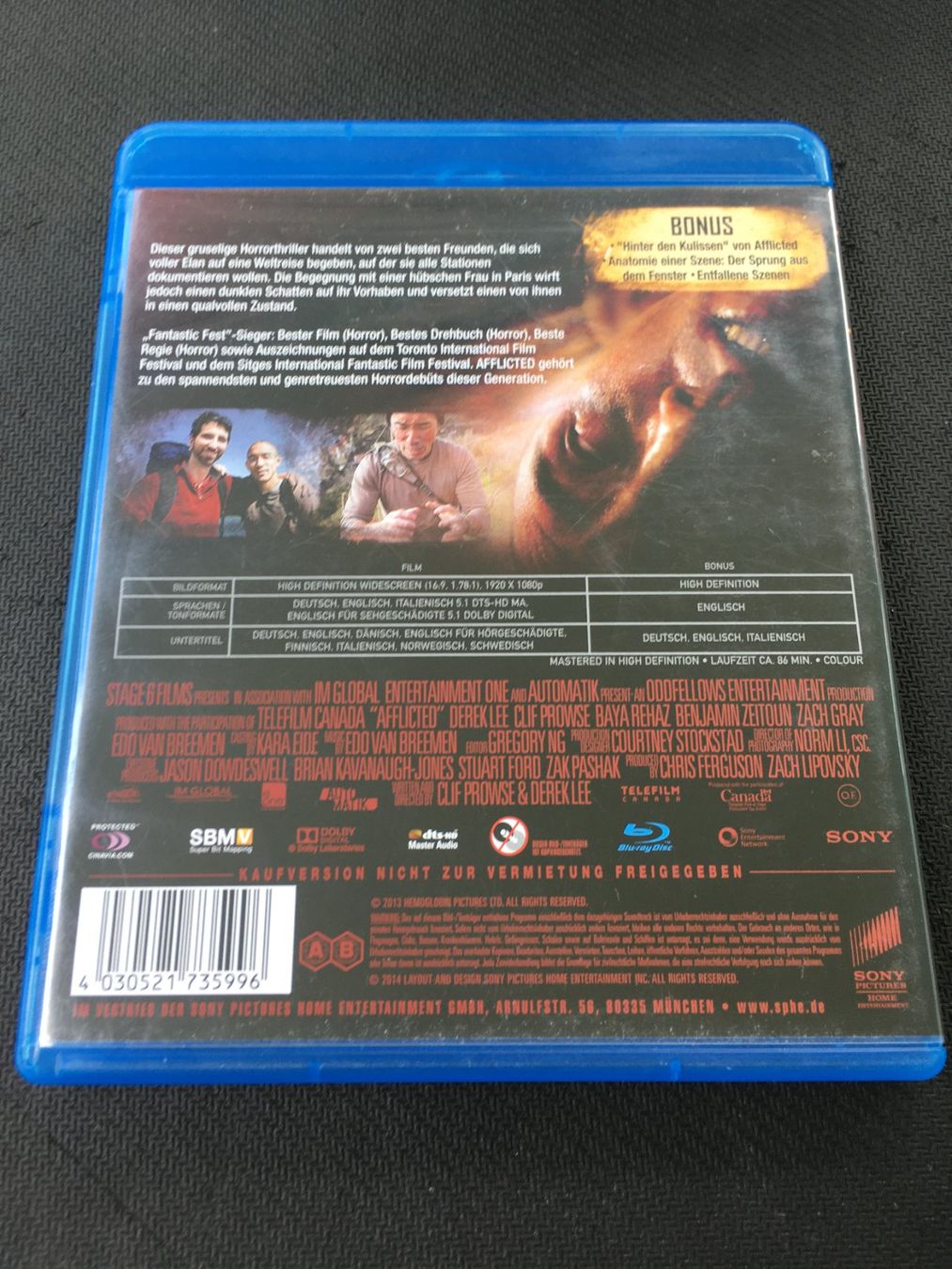 Tutti i DVDs: Afflicted [Blu-ray] – Usato da St.Gallen venduto da MedienJoe 1