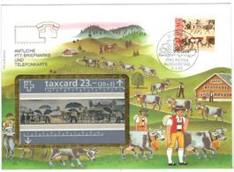 Taxcard B-2 Appenzeller Malerei 23 Fr im Sammelkuvert