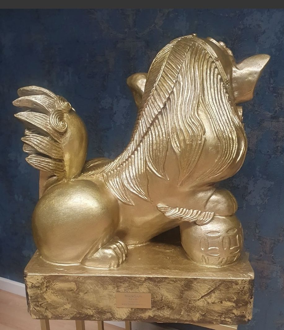Statuette: Tempelwächter Gold Dekorationsfigur – Nuovo (secondo la descrizione) da Luzern venduto da good-time 2