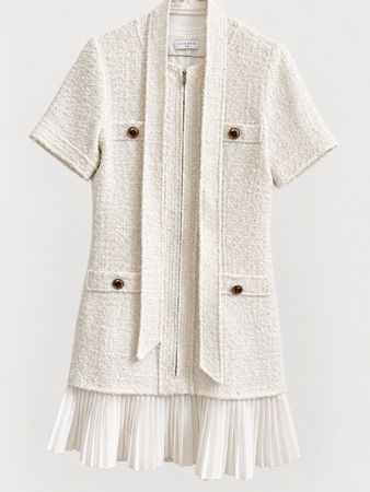 Sandro Paris Bouclé Kleid Gr 36