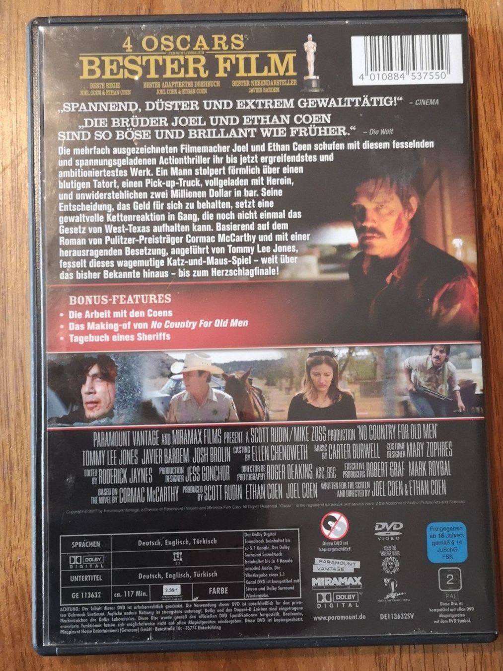 Tutti i DVDs: No Country for old men, Coen – Usato da Luzern venduto da Luegg21 1