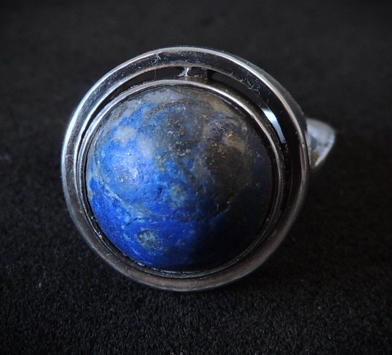Anelli: Silber 800 Fingerring Lapislazuli Gr. 54 – Usato da Waldenburg venduto da schaller707 3