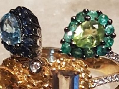 Ringe: Juwelen - RING mit vielen Edelsteinen – Neu (gemäss Beschreibung) aus Unterägeri von Altgoldschmuck 4