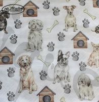 Serviette pet dogs (1417) 2Stk.
