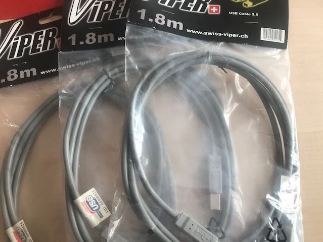 Cavi: USB Drucker Kabel – Nuovo e nell'imballaggio originale da Wängi venduto da Bmo 1