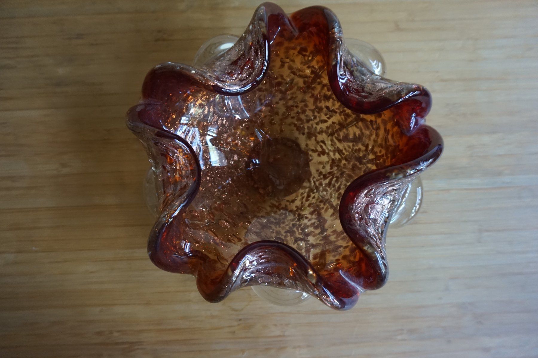 Murano Portacenere: CENDRIER EN VERRE DE MURANO – PIÈCE DÉCORATIVE – Usato da Genève venduto da Obizzo 1