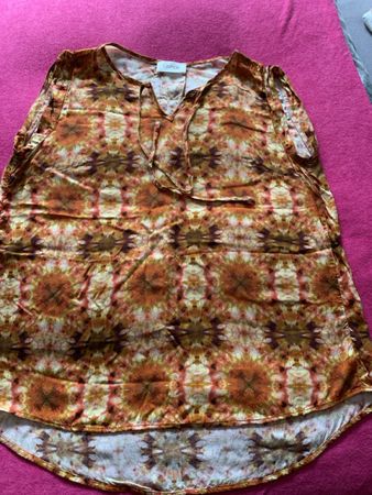 Bluse Cartoon Gr 42 orange bunt