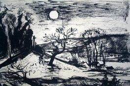 ANDRE PLANSON (Swiss, 1909-1958) Südliche Landschaft, 1955