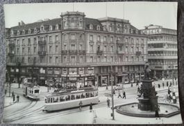 Foto Zürich: Bahnhofplatz, Beringer & Pampaluchi, um 1960