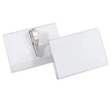 %neue Durable Namensschilder mit Krokoklemme, 54 x 90 mm