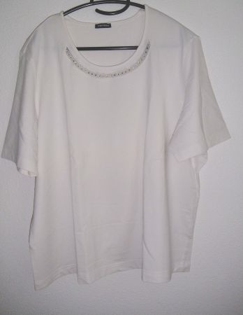 Stretch - T-Shirt, Weiss, Gr. 48 * GERRY WEBER *