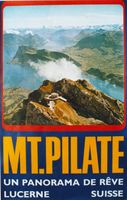 MT. PILATE PILATUS PANORAMA LUZERN 1980 - Original Plakat