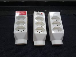 3 Allzweckstecker weiss drehbar 4 Eingänge