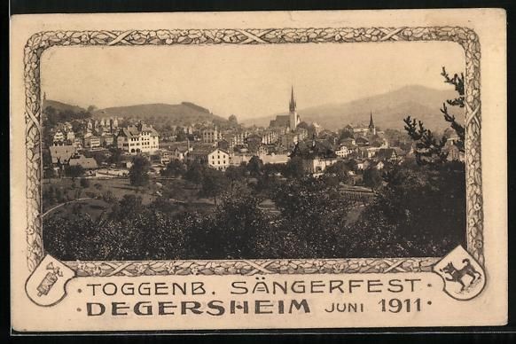 Ansichtskarten: Degersheim, Toggenburger Sängerfest Jun – Gebraucht aus Berlin von bartko-reher