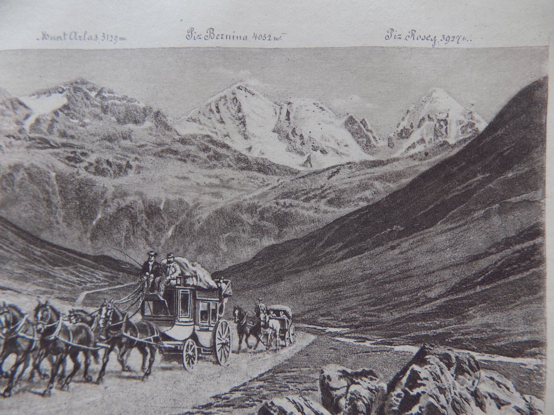 Gravures: Julierpass Engadin – D'occasion à Risch par Rischli15 3